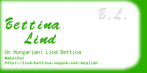 bettina lind business card